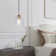 Meya 1 - Light Single Drum Pendant with Raindrop Glass