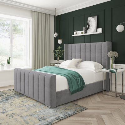 Aspen Naples Velvet Upholstered Bed Frame