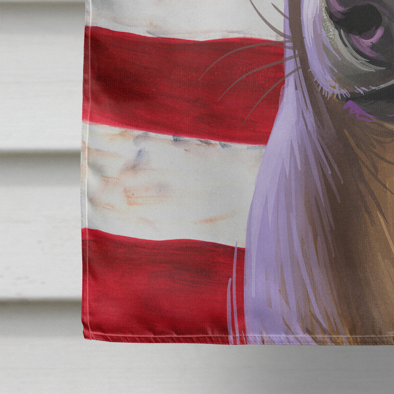 Polyester à 2 côtés 28 x 40 po drapeau maison, Lévrier italien
