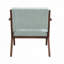 Chaise de salon avec structure en bois massif