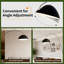 Lampe sur pied arquée moderne 71 po, base en métal noir et abat-jour dôme