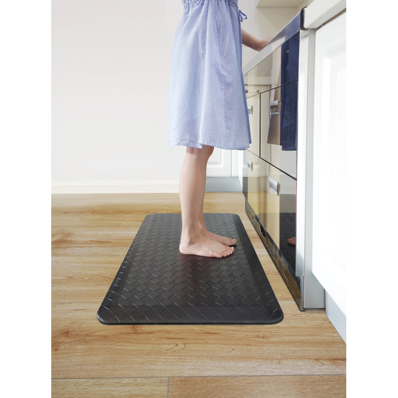 Tapis de cuisine Bouck Comfort, Noir