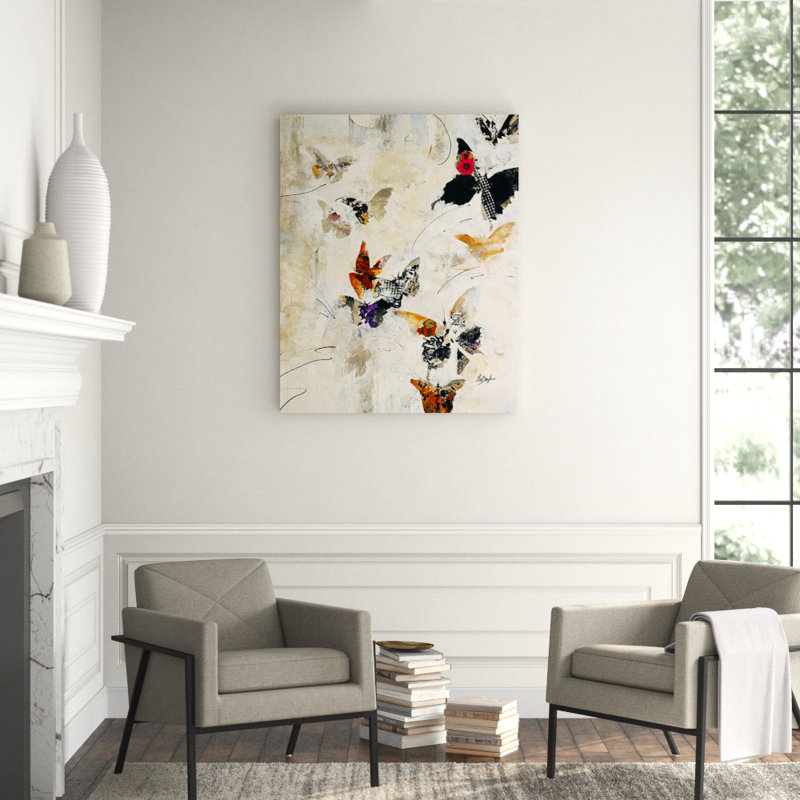 Wings Print, Knife Gel, 50" H x 40" W x 1.5" D