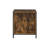 Juvanth Rustic Oak & Black Finish Nightstand