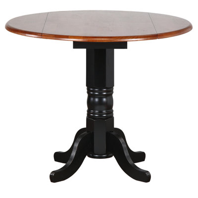 Anfried Round Solid Wood Dining Table