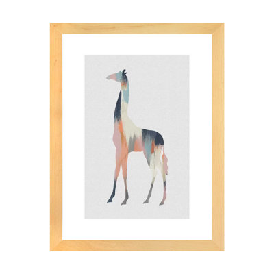 Pastel Giraffe - impression d'art graphique
