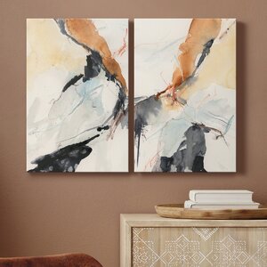 Wade Logan® Efflux I On Canvas 2 Pieces Painting & Reviews | Wayfair