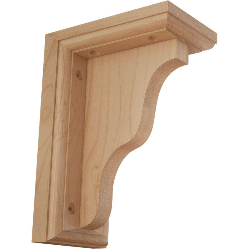 Support en bois Hamilton traditionnel, Aulne, H 7 po x l 3 po x P 5 po