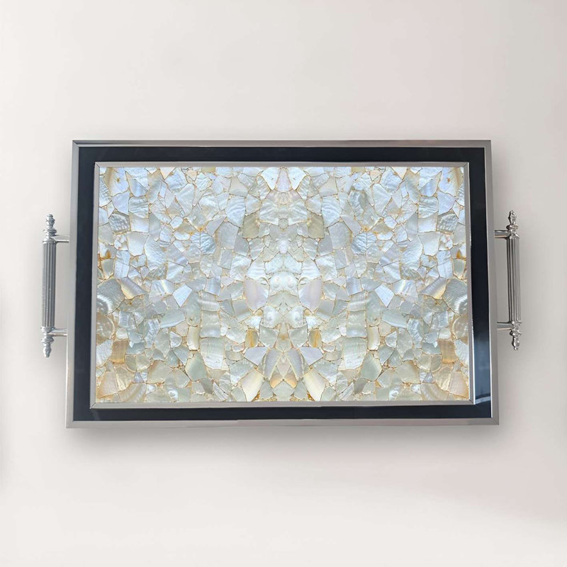 Elegant Glass Serving Tray, 19.7 x 11.4 x 1.4 inches | 100% High-Quality Glass | Perfect for Entertaining & Serving | Stylish and Functional Design for Home & Parties | Durable and Easy to Clean