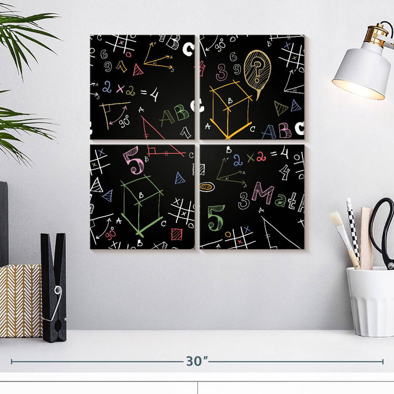 Keiri Math Equation Doodles, 18" H x 18" W