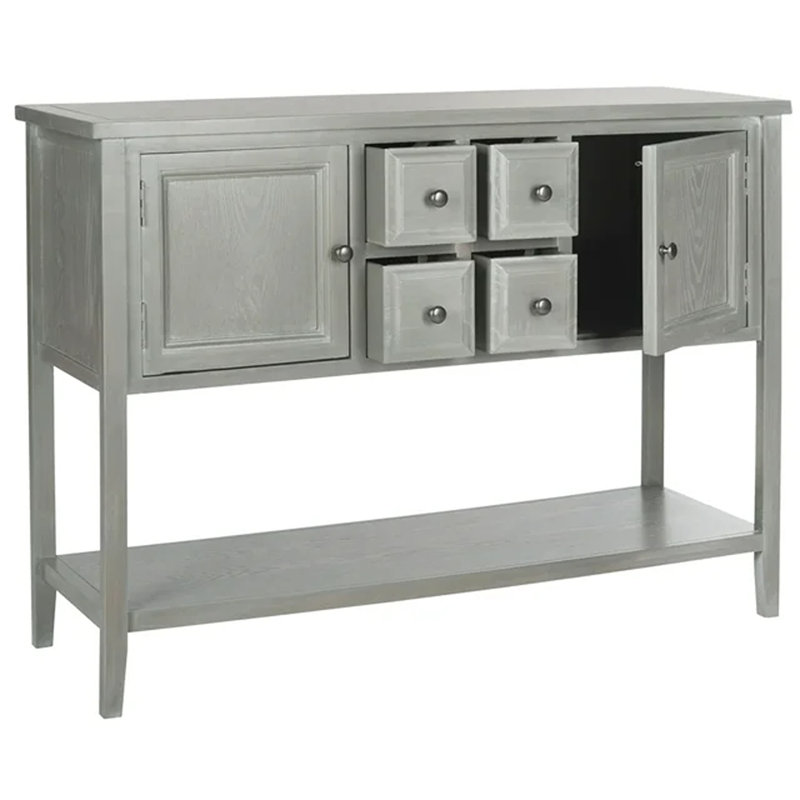 Sadie 45.7'' Solid Wood Console Table, French Gray
