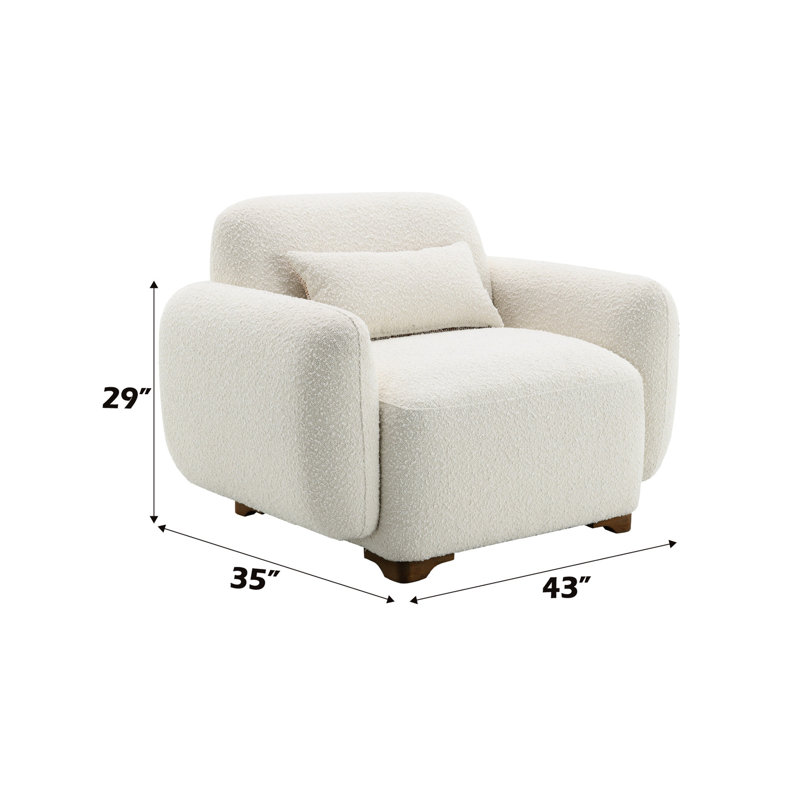 Coussin de siège beige avec tissu et coussin décoratif