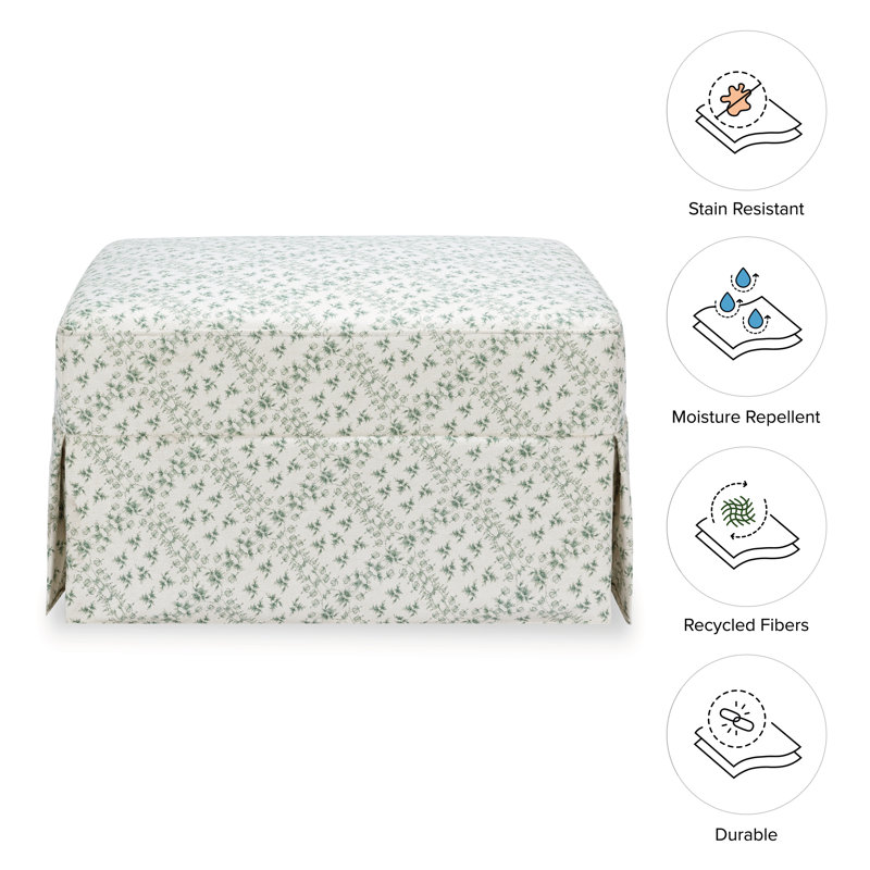 Sarah Flint x Namesake Crawford Gliding Ottoman, Green