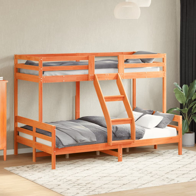 Broadcommon Solid Wood Bed, DE Size - 120 x 200 cm