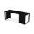 Black Rectangular Solid Wood+Iron desk-934307955