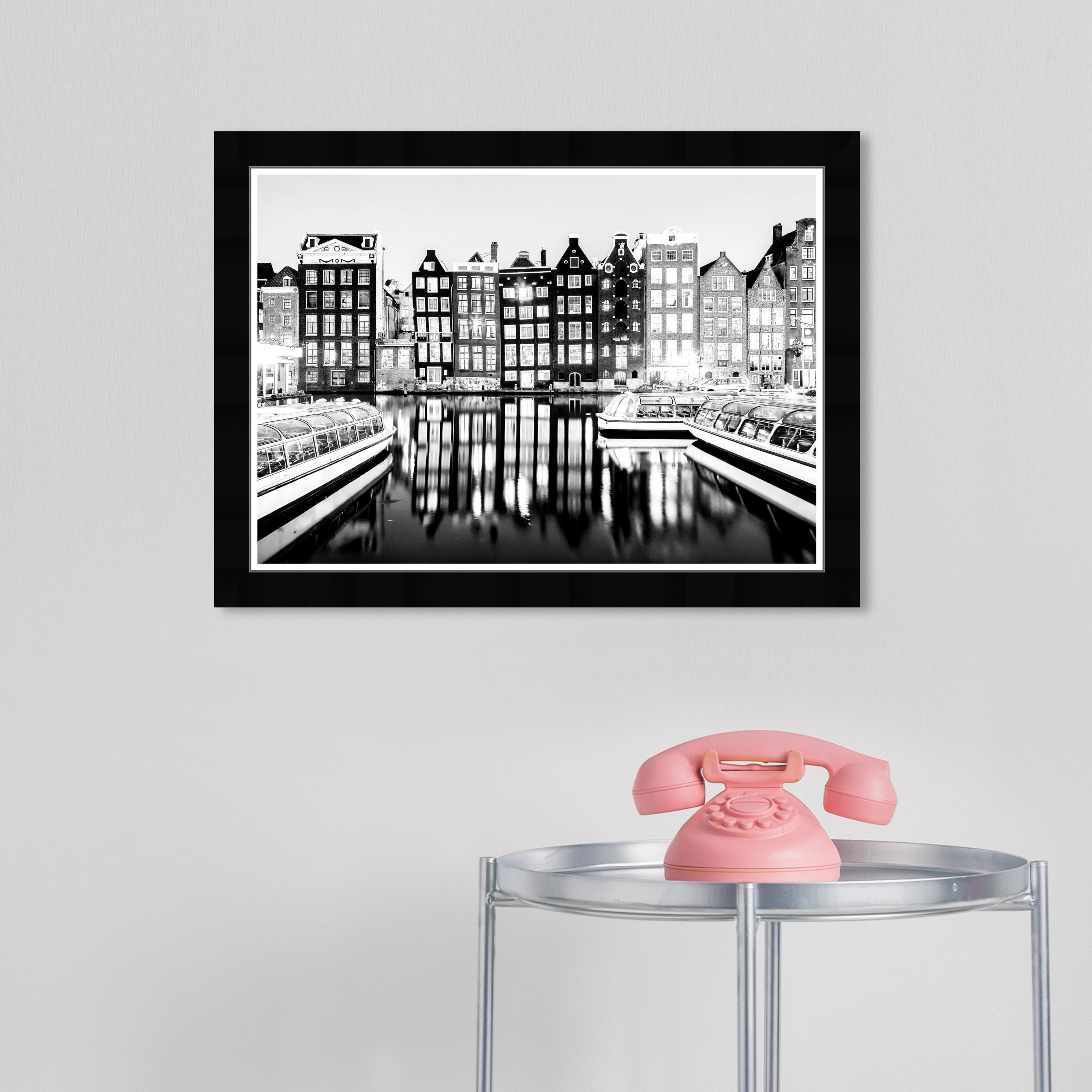 Ebern Designs Cities and Skylines Black and White Netherlands Modern ...