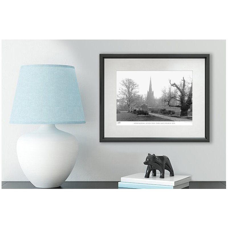 Birmingham, Aston Hall Park And Church 1896 - Single Picture Frame Print, 60cm H x 80cm W x 2.3cm D