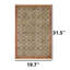 Tapis rustique à motif floral rustique