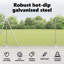 Vidaxl Fence Posts With Base Plates 26 Pcs Diameter32mm Galvanised Steel-114618956-114618955