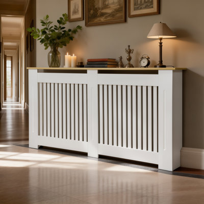 Armoire de gril à lamelles verticales moderne avec couvercle en radiateur