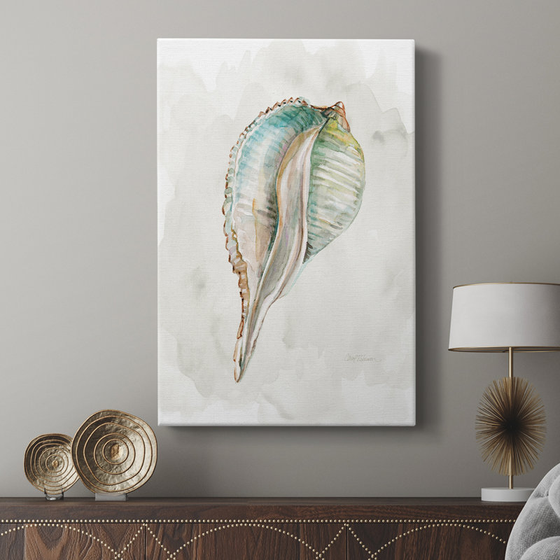 Pastel Shell I - galerie sur mesure, H 18 po x l 12 po