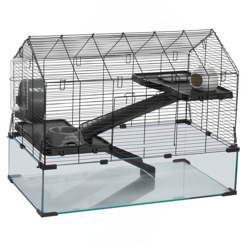 Maison pour petits animaux en cage, H 10,63 po x l 33,07 po x P 20,87 po