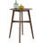Walnut Round Solid Wood Top with Solid Wood Base Dining Table