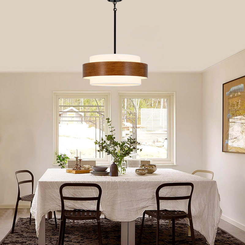 5 - Light Dimmable Drum Chandelier
