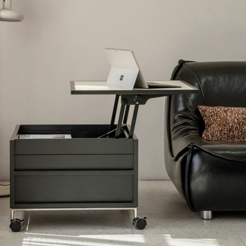 Table basse mobile Retro Creative Design, Noir
