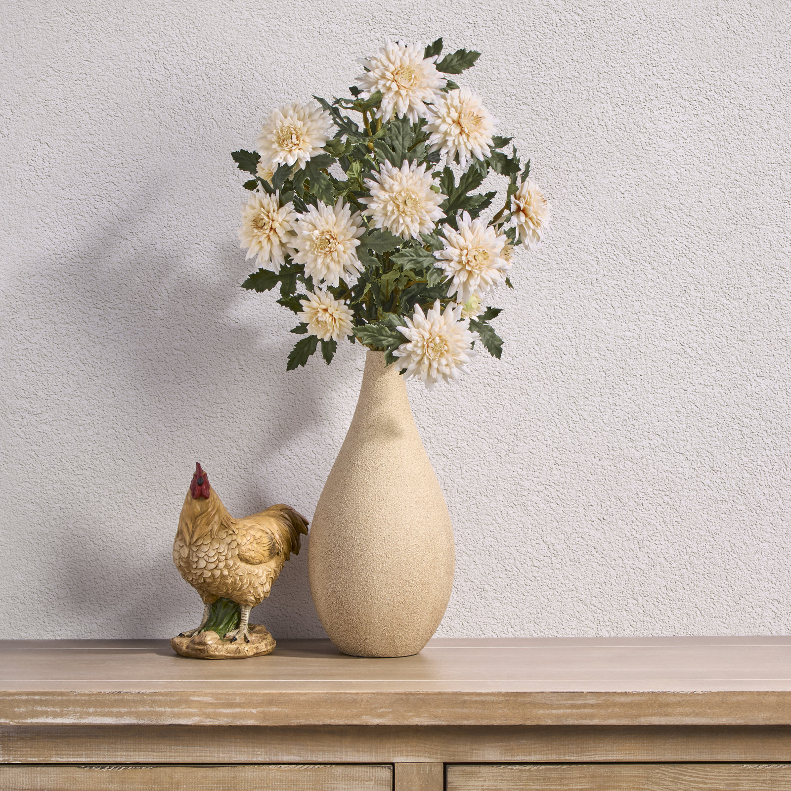 19" Uv Autumn Mum Bundle, Cream