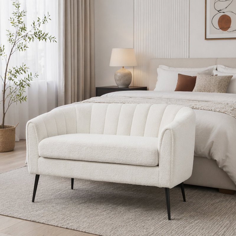 Canapés compacts et glamour modernes, tissu chenille, idéal pour les petits espaces