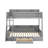 Twin Over Full Bunk Bed With Charging Station And Drawer-1225334400