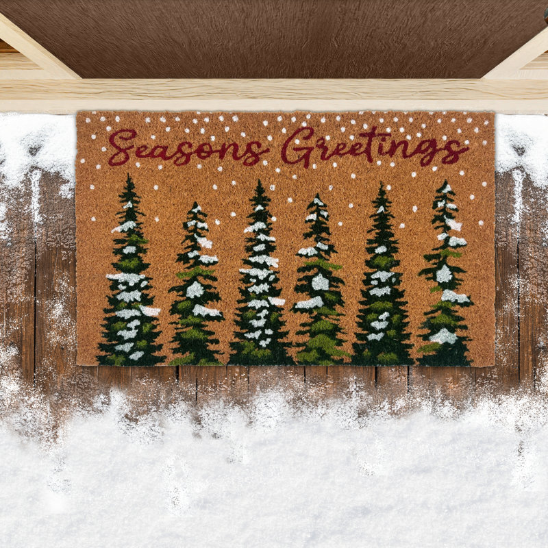 Tapis de bienvenue Kate Aurora Christmas Evergreen