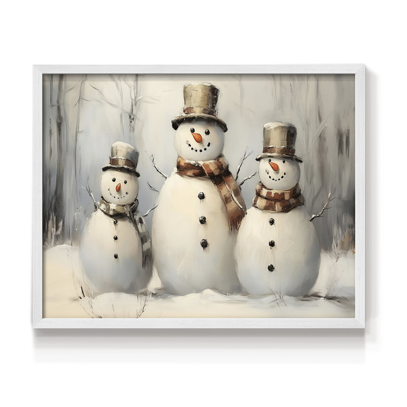 Art de Noël - CMLX - Reproduction encadrée - Restickable, H 16 po x l 20 po, Blanc