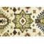 Tapis de couloir oriental crème en laine noué à la main 2 pi 6 po x 10 pi