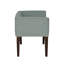 Banc rembourré bleu sarcelle