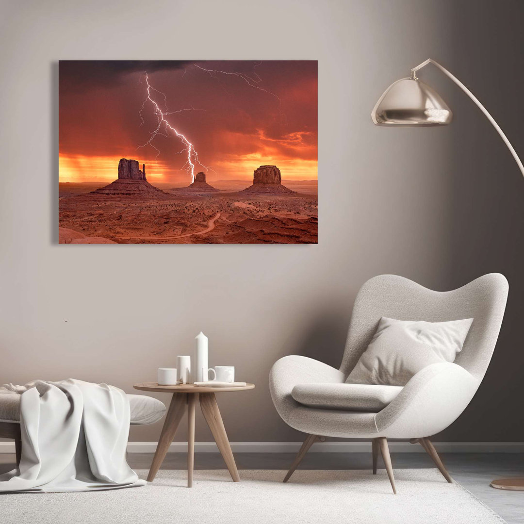 Sturm im Monument Valley, Utah von Pangea Images - Leinwanddrucke