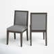 Meria Upholstered Side Chair in French Roast
