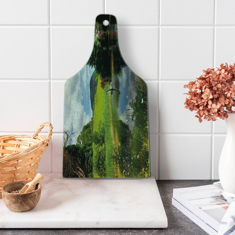 Multicolore planche à découper en verre trempé Ambesonne