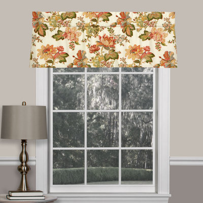Luxuriance Traditional Cotton Floral Tailored Filler Valance