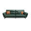 Causeuse-coussin standard en cuir véritable vert-1172979020