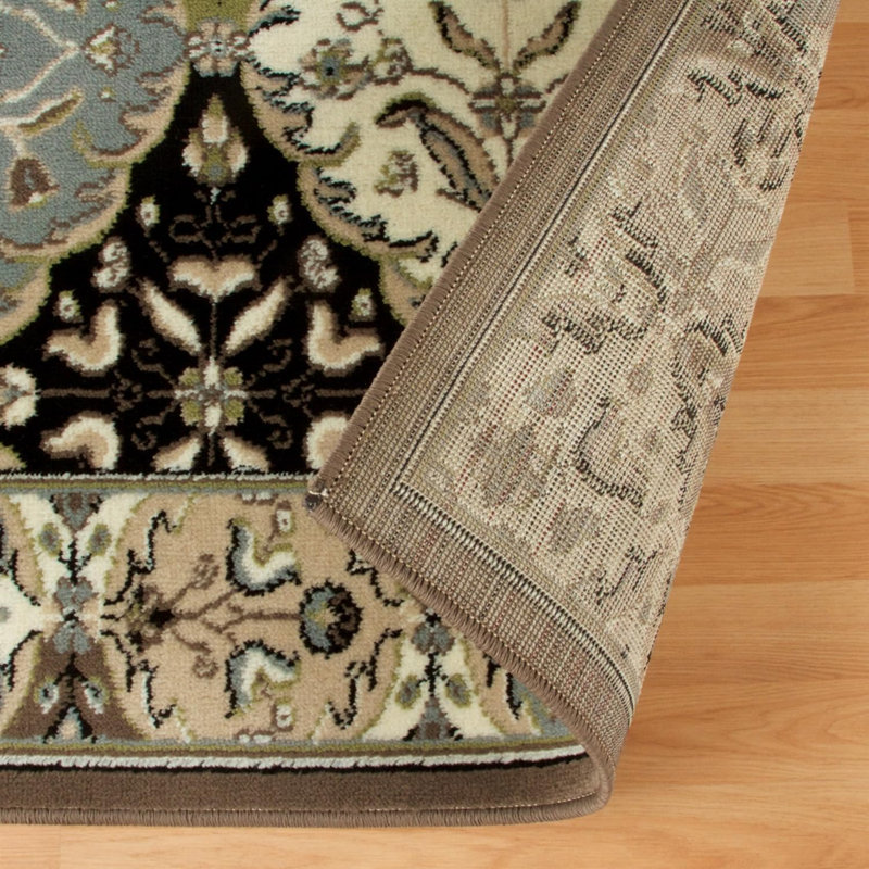 Paloma Rectangular Floral Wool and Synthetic Area Rug
