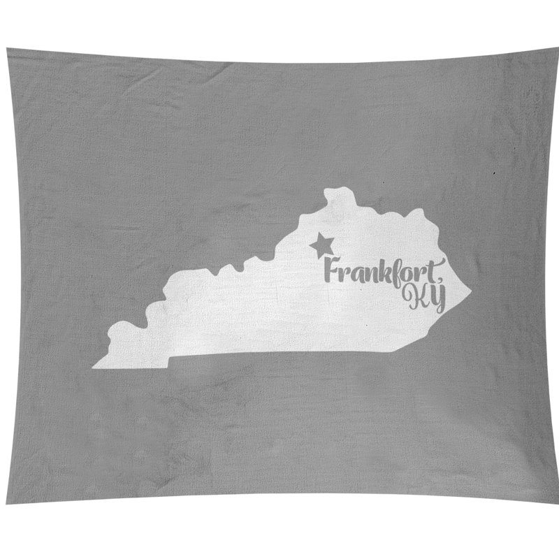 Tapisserie murale frankfort kentucky, H 88 po x l 104 po, Gris