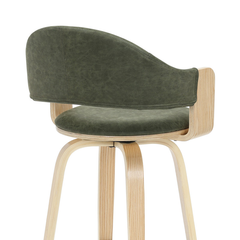 Wessels 36 po Ensemble de 4 tabourets de bar en bois, Vert, 36"