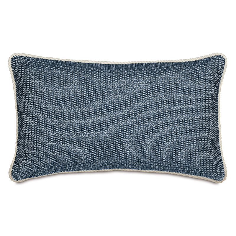 Oreiller décoratif Downwind , Bleu, Rectangle H 13 po x l 22 po