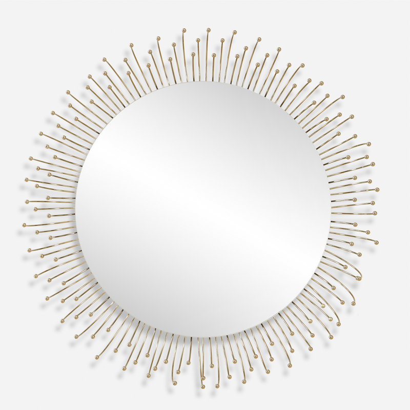 Miroir rond doré Fionnoula