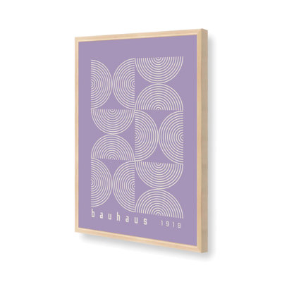 Mauve Bauhaus Composition II, reproduction dans un cadre
