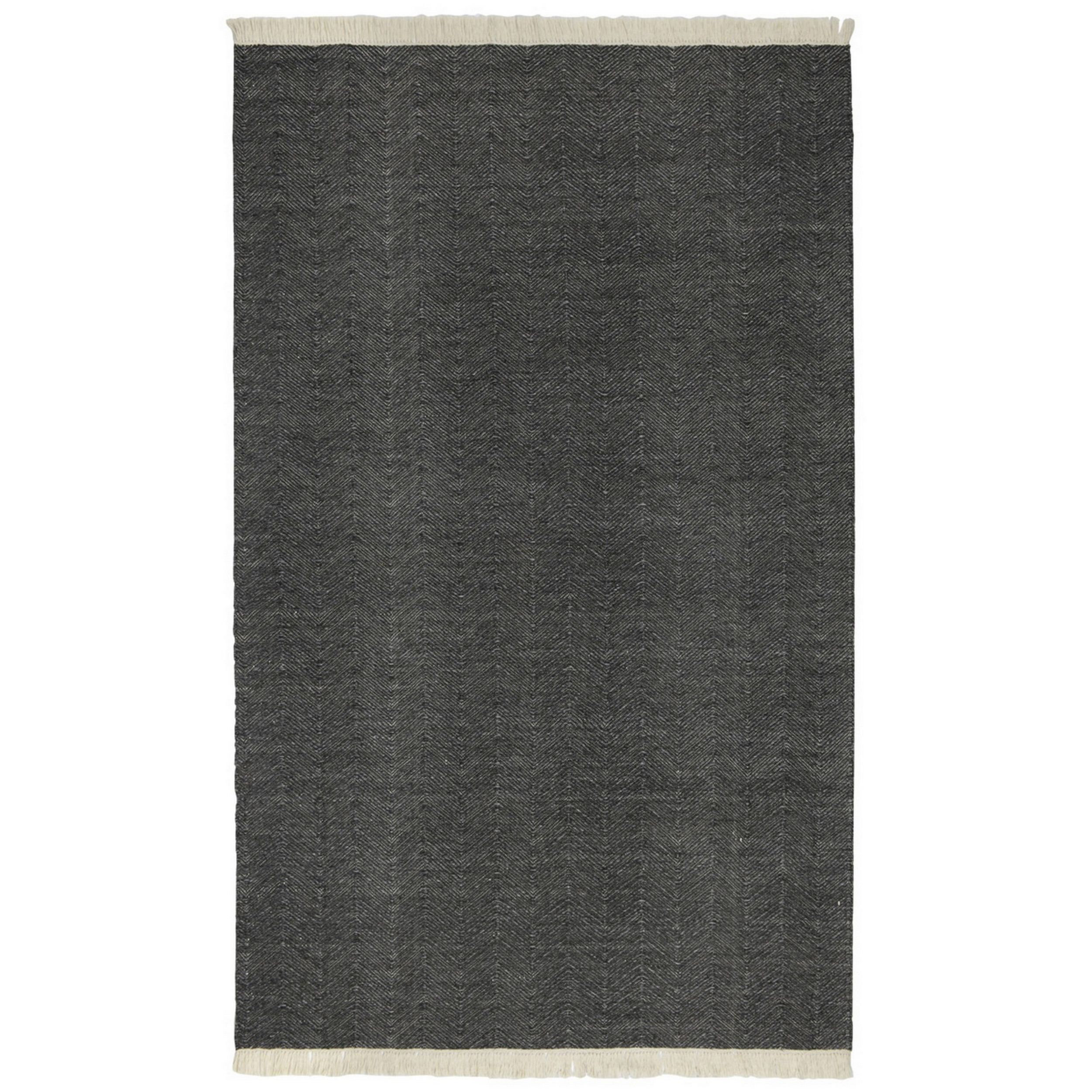 Joss & Main Jake Handmade Flatweave Charcoal Gray Rug | Wayfair