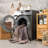 Seok Traditional Machine Washable Medium Gray/Beige/Brown Area Rug-653161957