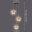 Dandelion 24-Light Crystal Cluster Sputnik Pendant